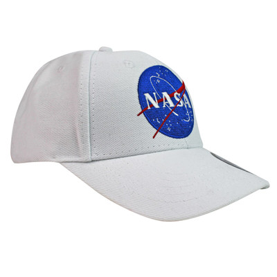 NASA005AC-WH NASA Embroidered Apollo 11 White Baseball Cap