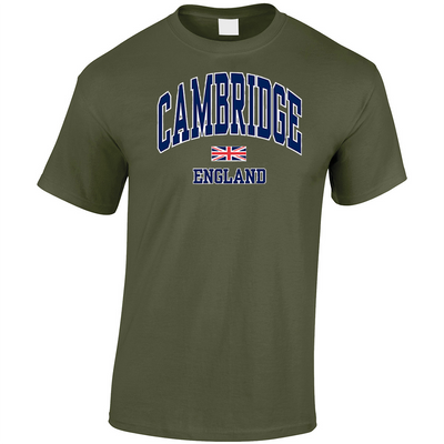 Cambridge England Harvard Print Adult's T-Shirt