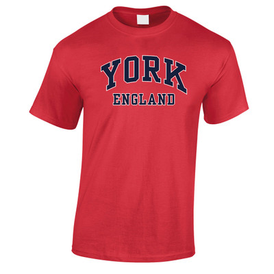 York England Harvard Print T-shirt