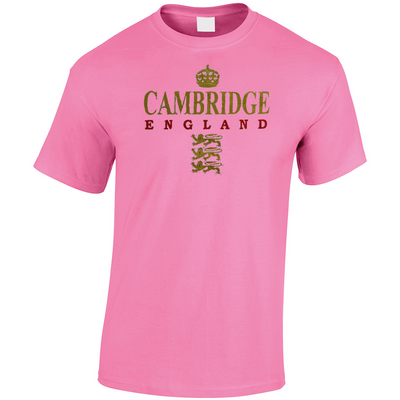 Cambridge England 3 LIONS printed t-shirt