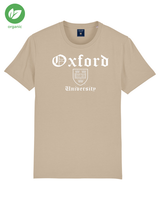 Organic Oxford University 'Old' light print t-shirt