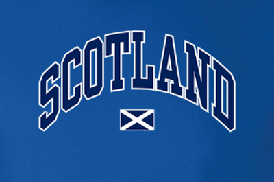 Scotland with Saltire HARVARD PRINT DESIGN