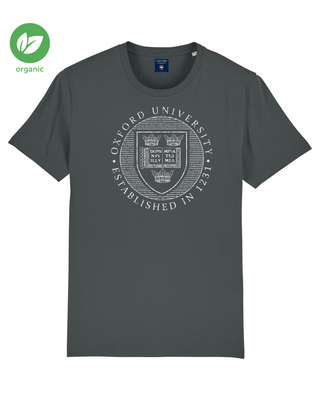 Organic Oxford University Distressed Crest Printed T-shirt