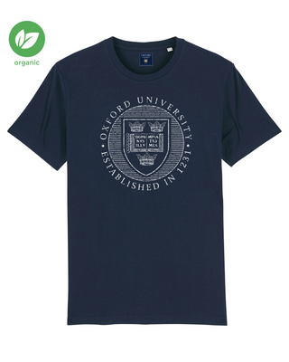 Organic Oxford University Distressed Crest Printed T-shirt