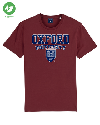 Organic Oxford University Havard with Crest Adult T-shirt