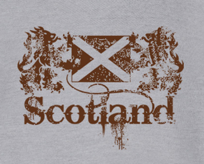 Distressed Scotland Flag PRINT DESIGN