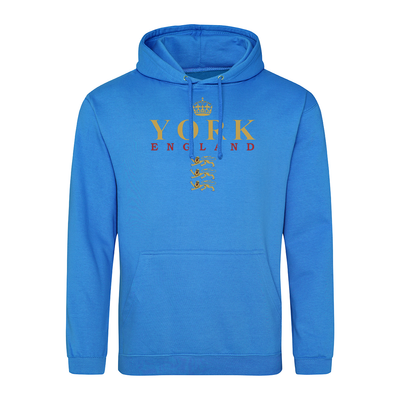 York England 3 golden lions Adult's Hoodie