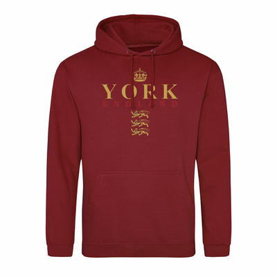 York England 3 golden lions Adult's Hoodie