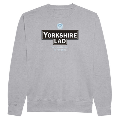Yorkshire LAD born and brewed sweatshirt Heather grey