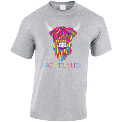 Multi-Colour Cow Adult T-shirt