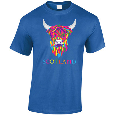 Multi-Colour Cow Adult T-shirt