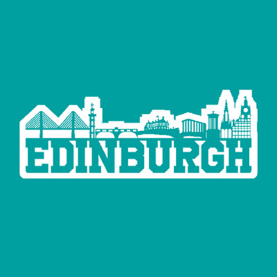 LP Edinburgh Skyline Sticker T-Shirt
