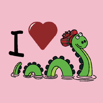 DP Baby I Love Nessie Baby Baby SS Bodysuit