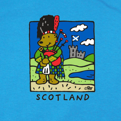 Kids Scottish Bagpiper Kids T-Shirt