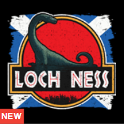 Jurassic Loch Ness Distressed Adult Hood