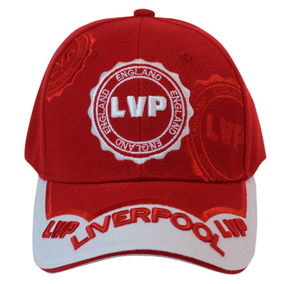 CNV1200-RED Liverpool 3D stamp cap, Red