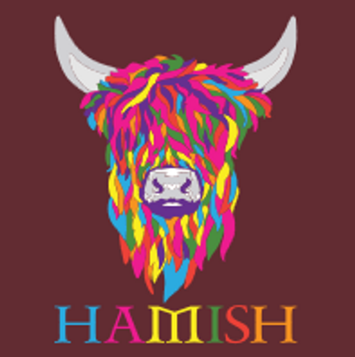 Multi Colour Cow - Hamish Adult Hood