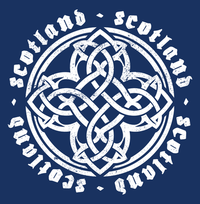 Gothic Celtic Knot Roundall - White - Adult T-shirt