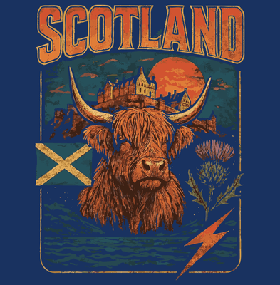 Retro Band Scotland - Adults Hood