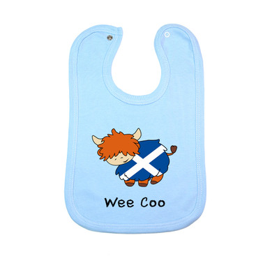 Saltire Heilan Coo Baby Bib