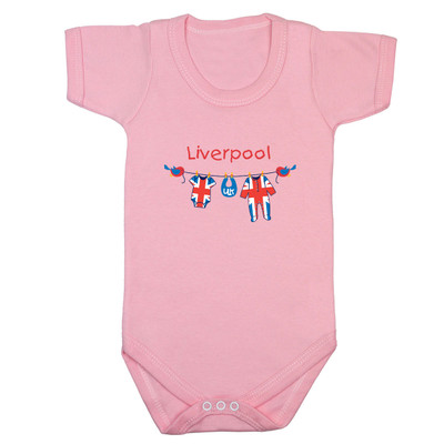 Liverpool Washing Line Baby Short Sleeve Bodysuit