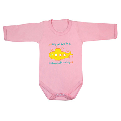 We all live in a yellow submarine Baby Long Sleeve Bodysuit