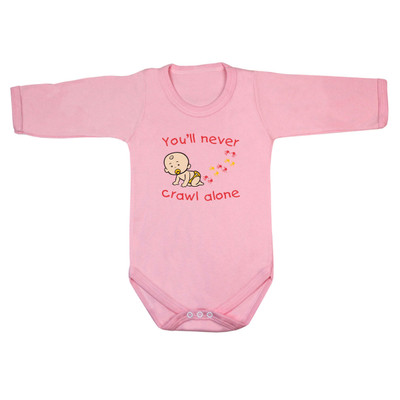 You'll never crawl alone Baby Long Sleeve Bodysuit