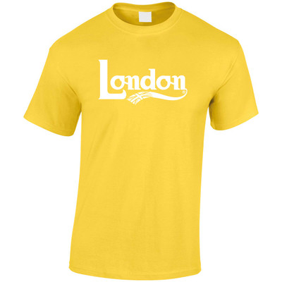 (LP)#Fancy London Text (White)  T-Shirt