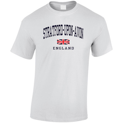 (HP)#Stratford-Upon-Avon Union Jack Harvard T-Shirt