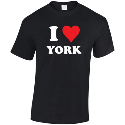 (LP)#I Love York (White) T-Shirt