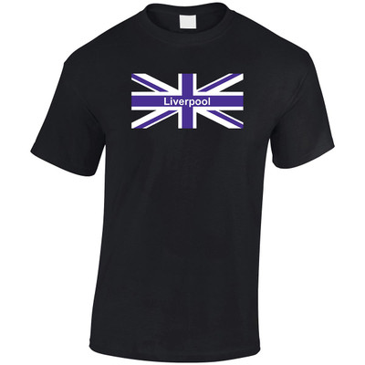 S1206T-GENT (LP)#Purple Union Jack with Liverpool T-Shirt