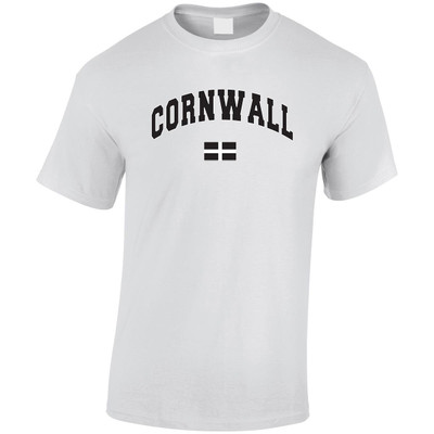 (HP)#Cornwall with Cornish Flag Harvard T-Shirt