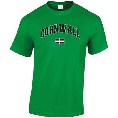 (HP)#Cornwall with Cornish Flag Harvard T-Shirt