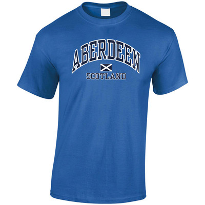 (HP)#Aberdeen Saltire Harvard T-Shirt