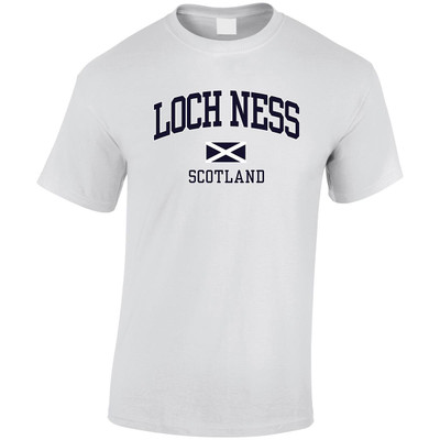 (HP)#Loch Ness with Saltire Harvard Style T-Shirt