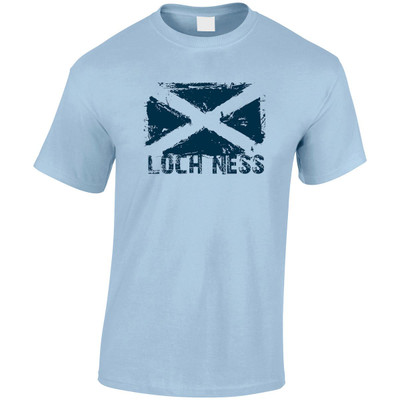 (DP)#Distressed Loch Ness Saltire T-Shirt