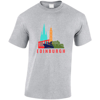 (HP)#Colourful Edinburgh Icons  T-Shirt