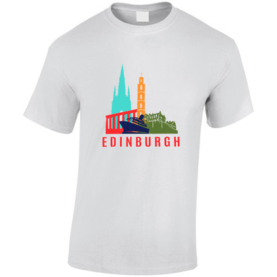 (HP)#Colourful Edinburgh Icons  T-Shirt