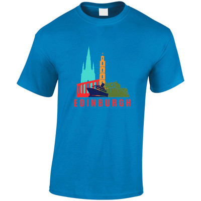 (HP)#Colourful Edinburgh Icons  T-Shirt