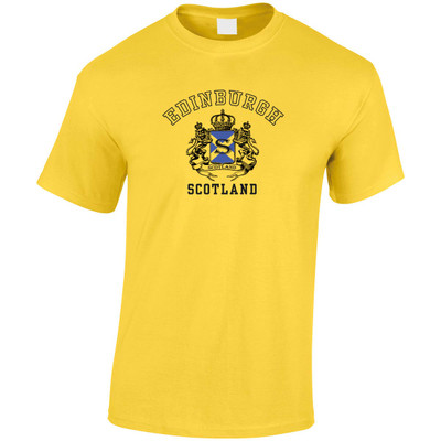 (DP)#Edinburgh Scotland Shield T-Shirt