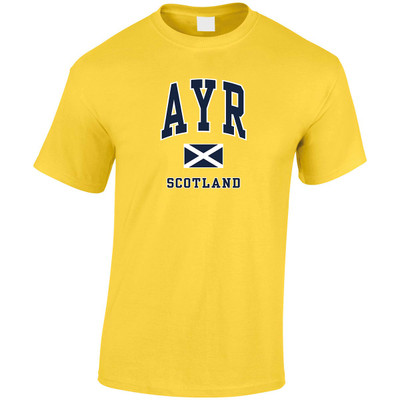 (HP)#Ayr Saltire Harvard T-Shirt