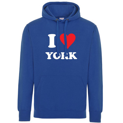 I Love York (White) Hoodie