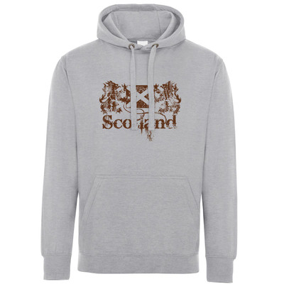 Distressed Scotland Lions and Flag Hoodie