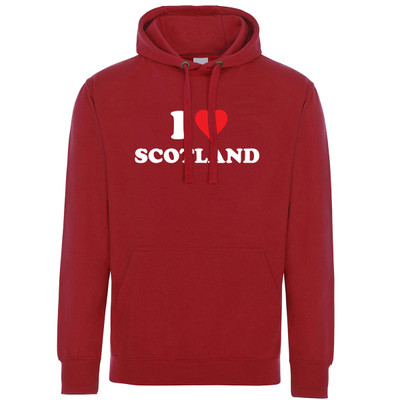 I Love Scotland (White) Hoodie