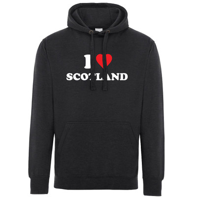 I Love Scotland (White) Hoodie