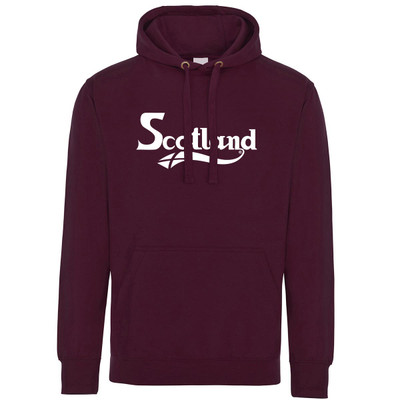 Fancy Scotland Text (White) Hoodie