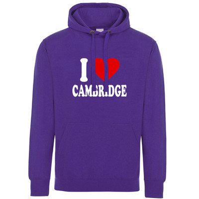 I Love Cambridge (White) Hoodie