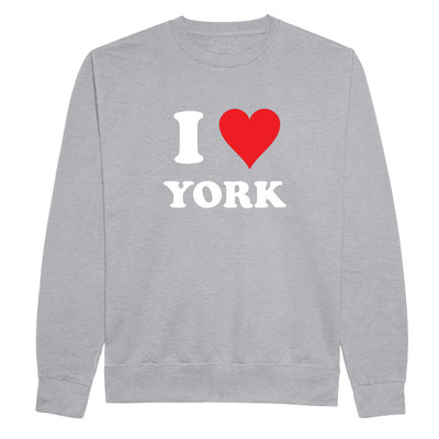 I Love York (White) Sweatshirt