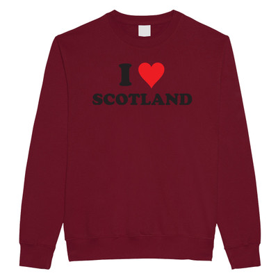 I love Scotland (Black) Sweatshirt