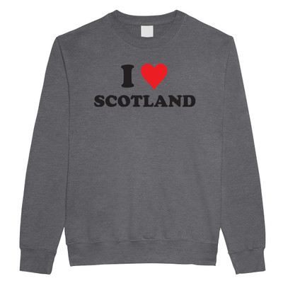 I love Scotland (Black) Sweatshirt